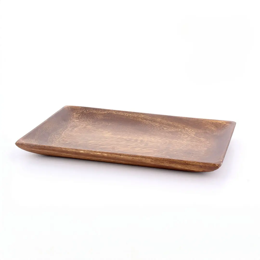 Acacia Natural Rectangular Serving Plate 30x30 cm