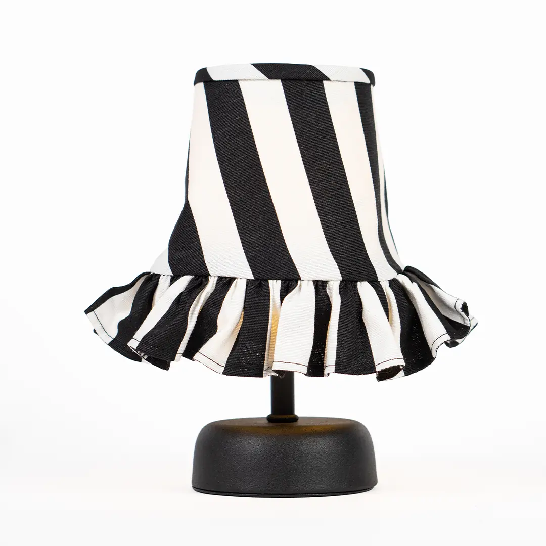 Zebra Desen Fırfırlı Masa Lambası