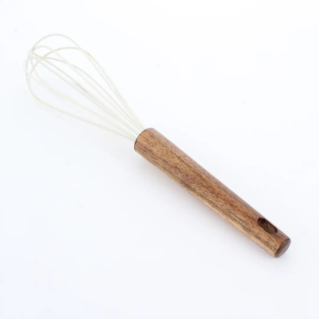 Akasya Naturel Saplı Silikon Çırpıcı